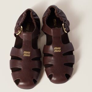 Miu miu leather sandal